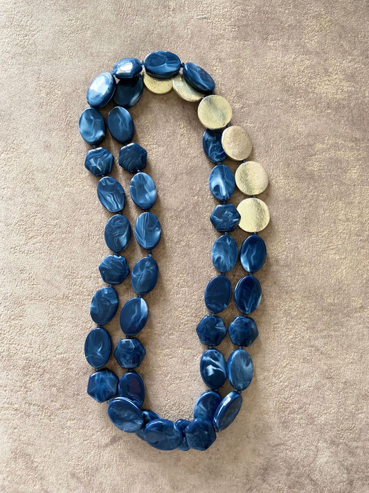 Chunky Necklace in Sapphire