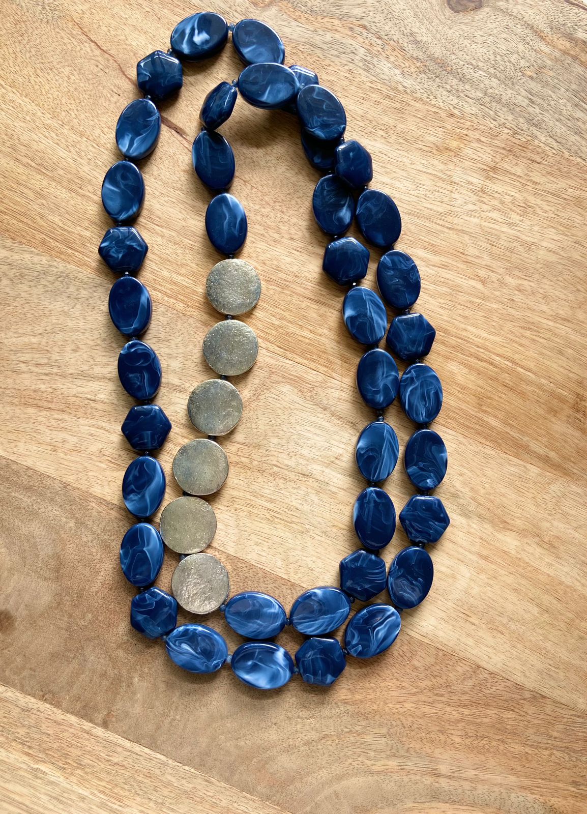 Chunky Necklace in Sapphire