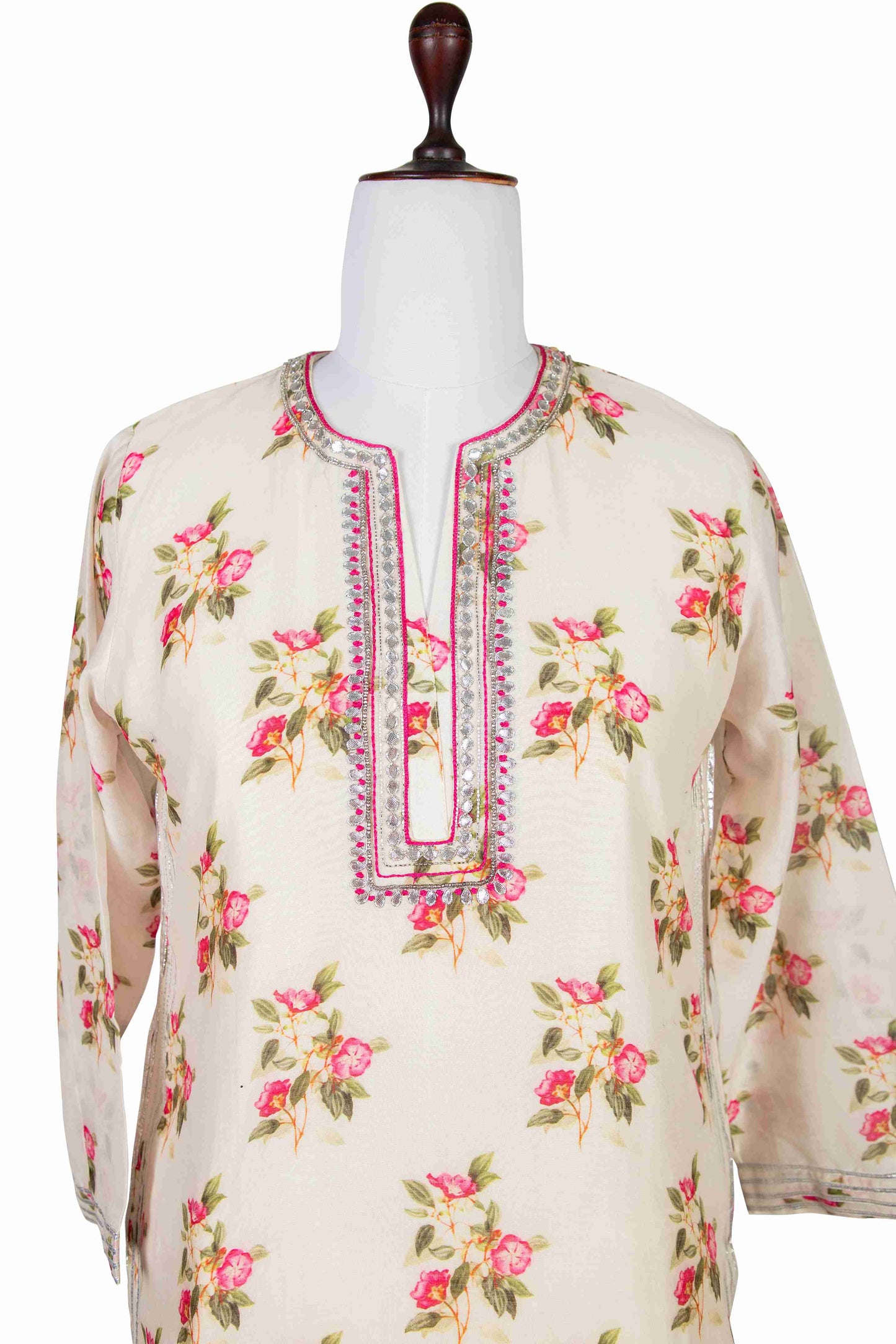 Chanderi Kurta with Gota Patti Work