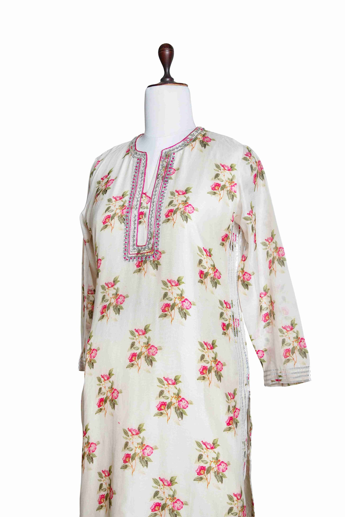 Chanderi Kurta with Gota Patti Work